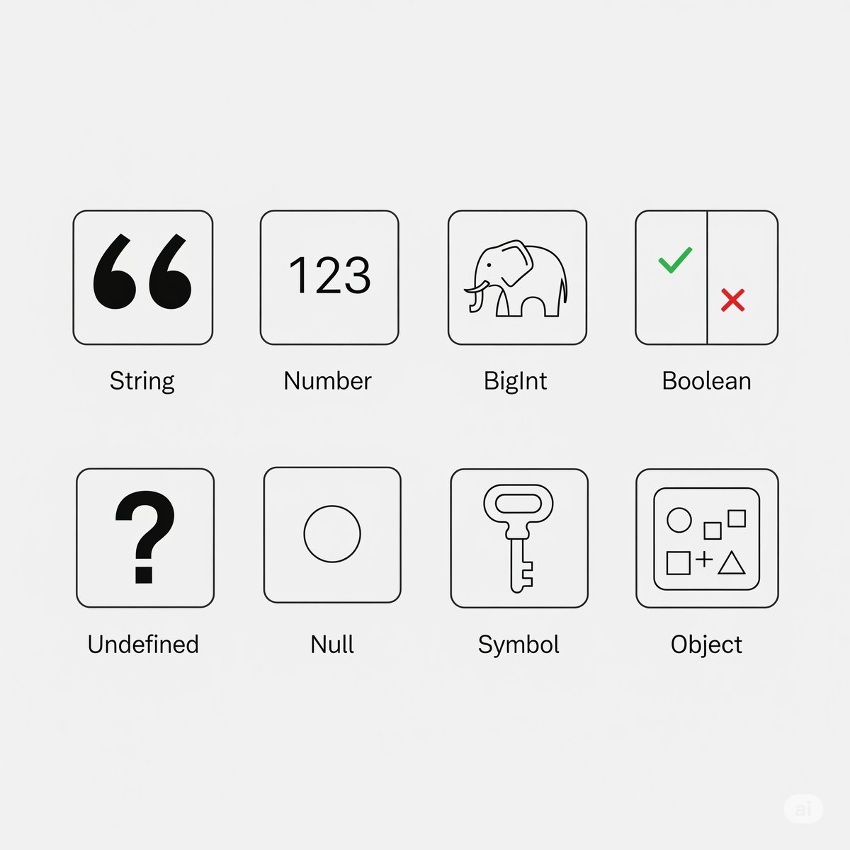 Los 8 Tipos de Datos en JavaScript: Explicados con ejemplos