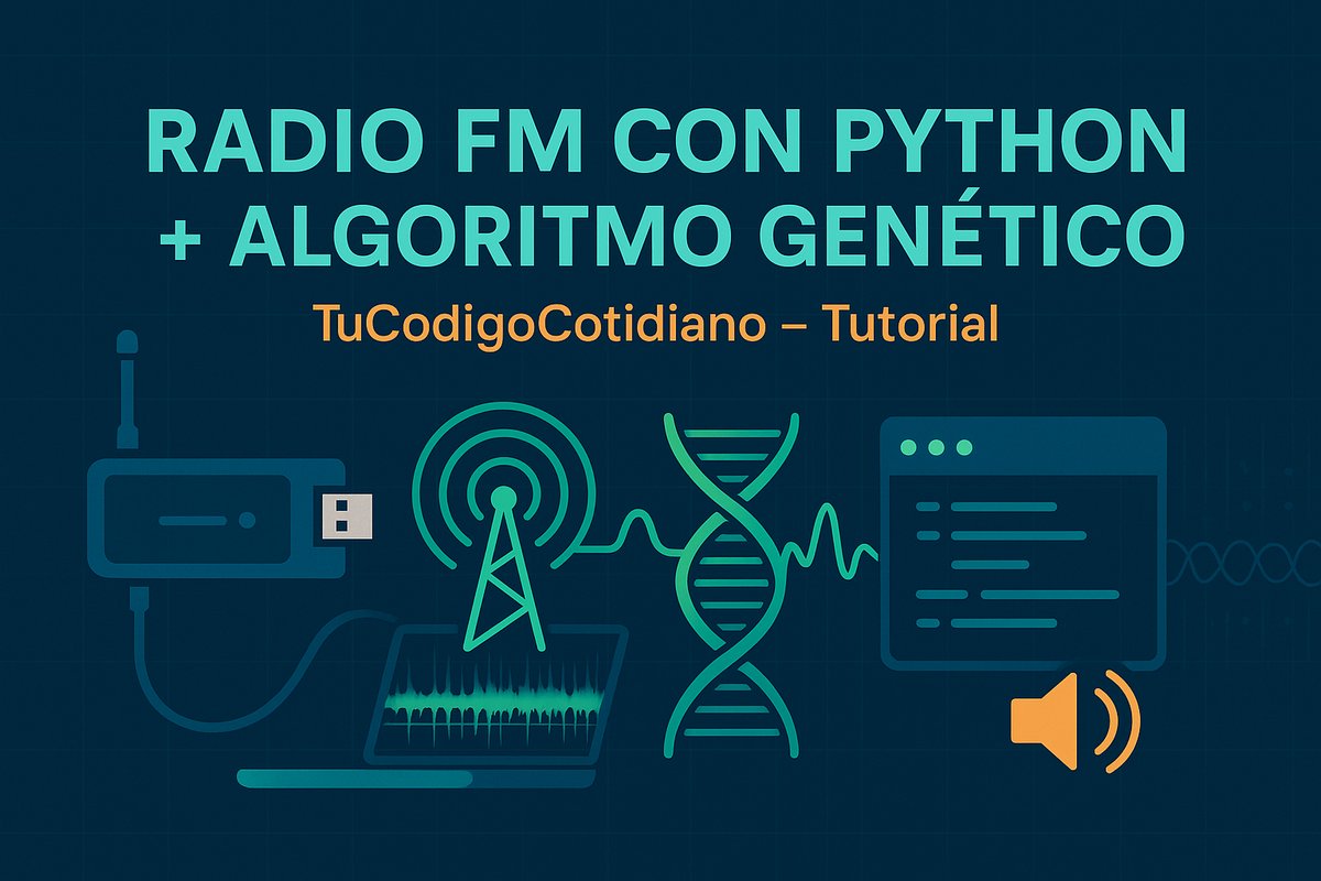 Radio FM con Python + Algoritmo Genético: tu SDR que se sintoniza sola